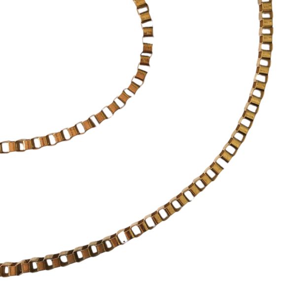 CADENA VENECIANA DORADA HIERRO 4 MM X METRO CDH2