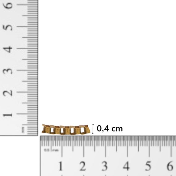 CADENA VENECIANA DORADA HIERRO 4 MM X METRO CDH2