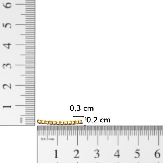 CADENA ALARGUE DORADA HIERRO 3 MM X 2 MM X METRO CDH6