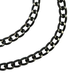 CADENA ALUMINIO NEGRA ESLABON LIMADO X METRO CBA4