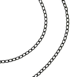 CADENA ALARGUE ALUMINIO NEGRA X METRO CBA6