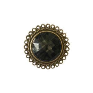 CAMAFEO CHAPA MEDIA PERLA FACETADA 4,5 CM X 4 UNI