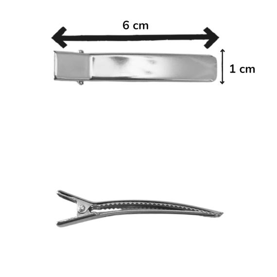 HEBILLA PICO DE PATO NIQUEL 6 CM X 10 UNI