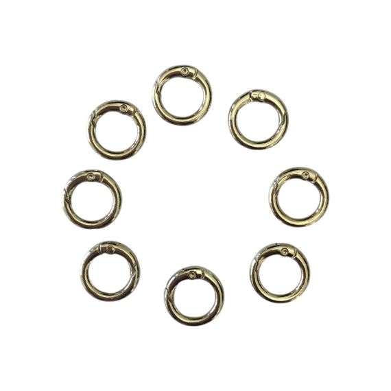 MOSQUETON REDONDO NIQUEL 1,9 CM X 10 UNI