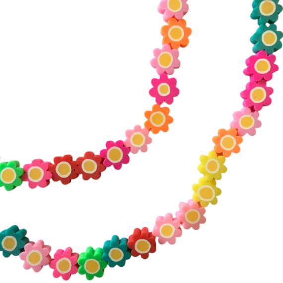FIMO FORMA FLOR 8 MM EN TIRA (40 UNI APROX)