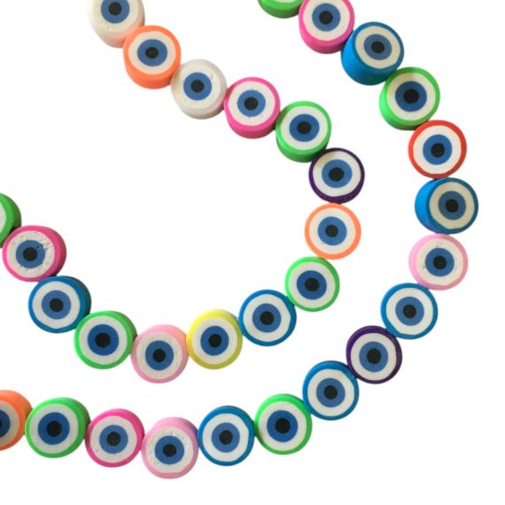 FIMO OJO TURCO 9 MM EN TIRA (40 UNI APROX)