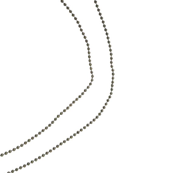 CADENA BOLITA HIERRO NIQUEL NEGRO 2 MM X METRO CNNH8