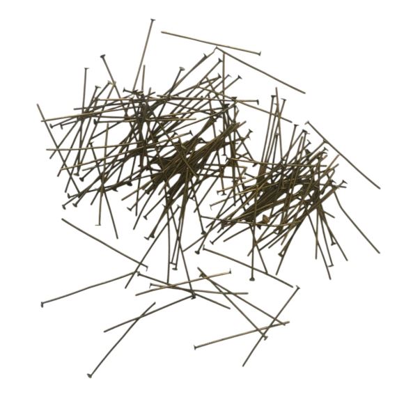 ALFILER CON TOPE 4 CM BRONCE VIEJO X 25 GR (140 UNI APROX)