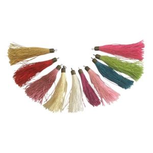 FLECO BORLAS SEDA CHAPUCHON METALICO X 10 UNI SURTIDAS 2