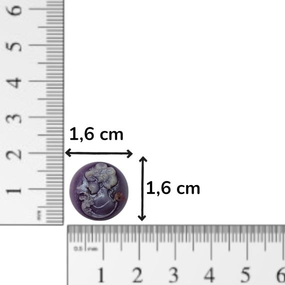 CAMAFEO REDONDO MULTICOLOR 1,6 CM X 10 UNI SURTIDAS