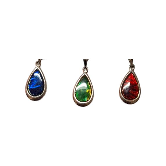 DIJE METAL FORMA GOTA CENTRO NACAR X 10 UNI SURTIDAS