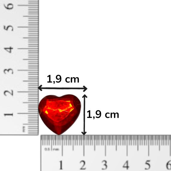 CORAZON MEDIA PERLA PARA PEGAR FACETADO 1,9 CM X 20 UNI