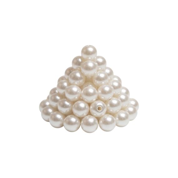 PERLA AGUJERO DE UN SOLO LADO 6 MM X 20 GR (180 UNI APROX)