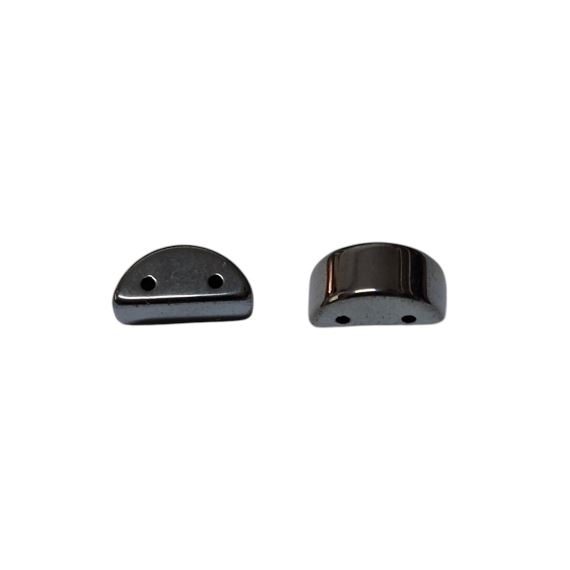 SEPARADOR HEMATITE PARA PULSERAS 2 AGUJEROS X 20 UNI