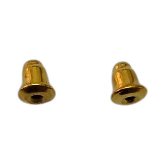 TOPE PARA AROS FRU FRU DORADO DE BRONCE X 100 UNI
