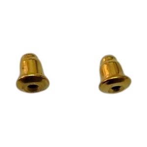 TOPE PARA AROS FRU FRU DORADO DE BRONCE X 100 UNI